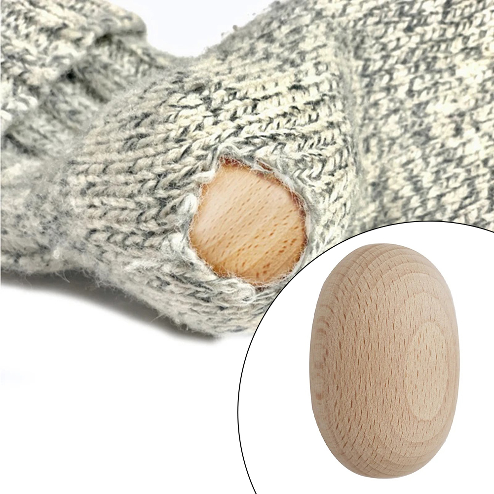 Embroidery Egg - Darning EGS ทำด้วยไม้สำหรับถุงเท้าเสื้อผ้าอุปกรณ์เย็บผ้าเครื่องถักโครเชต์