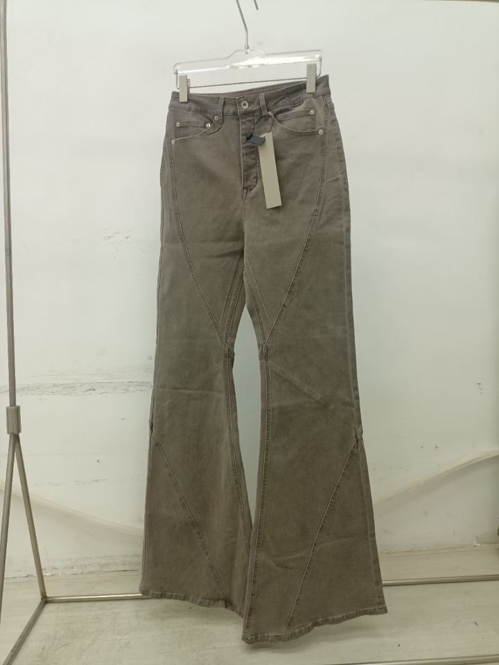 Embroidery On Jeans - ยี่ห้อใหม่ Rick Sand กระเป๋าซิป Fit ความยืดหยุ่น