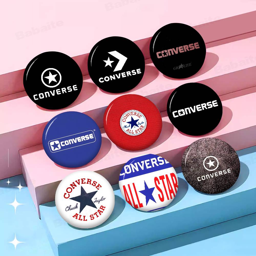 Embroidery Converse - C-CONVERSE แฟชั่นอะนิเมะเข็มกลัดน่ารักการ์ตูนเข็มกลัดแจ็คเก็ตยีนส์เข็มกลัดติดปกเสื้อของขวัญอุปกรณ์เสริม