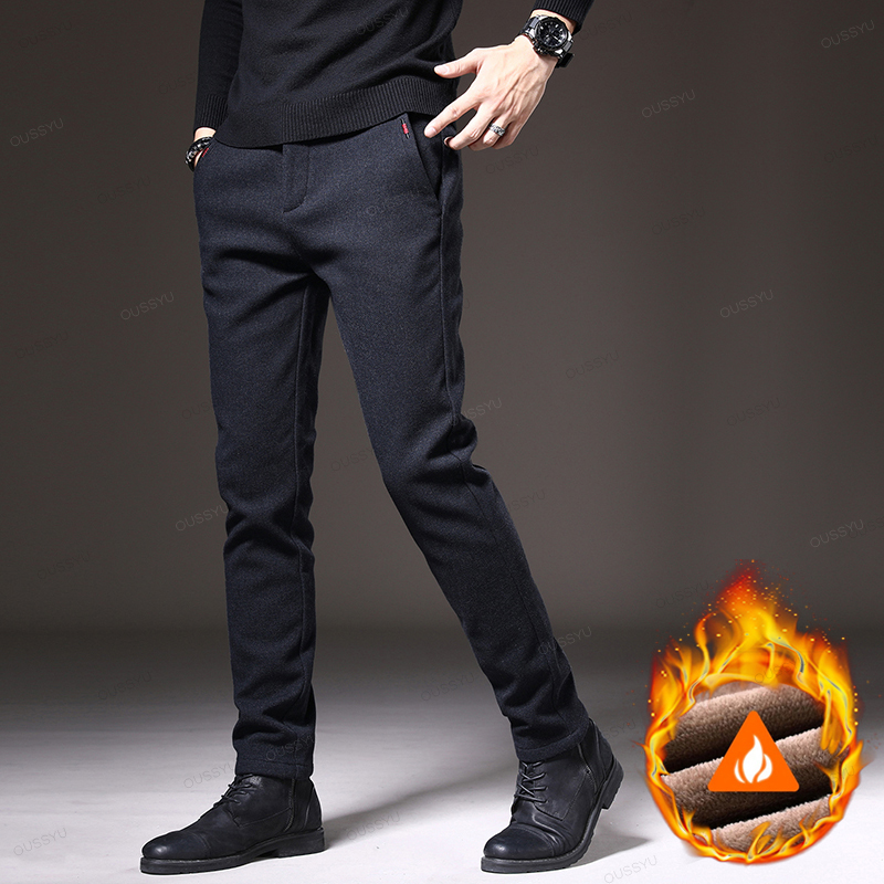 ฤดูหนาวขนแกะผู้ชายที่อบอุ่นแปร - Velvet Fabric Embroidery บทวิจารณ์และราคา