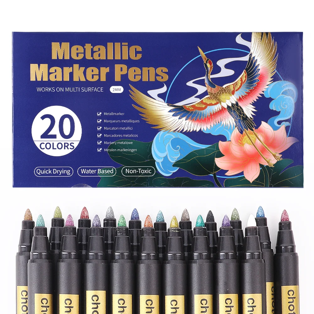 10/20 สี METALLIC Markers ปากก - Embroidery Egg บทวิจารณ์และราคา