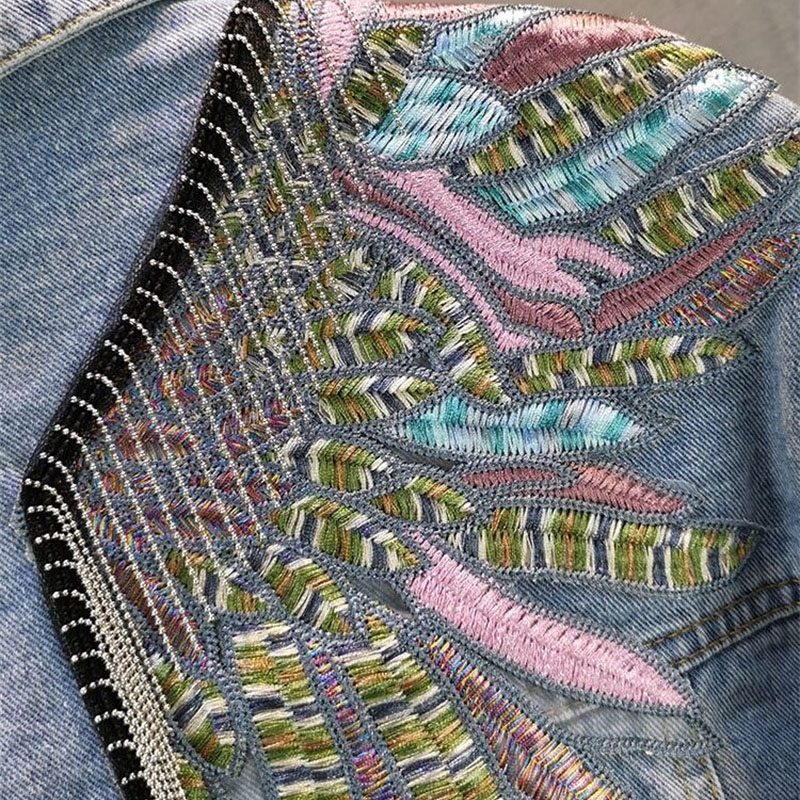 แฟชั่นฤดูใบไม้ร่วงใหม่ปี 2026  - Embroidery On Jeans บทวิจารณ์และราคา