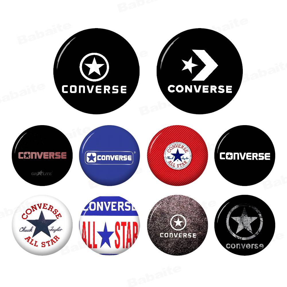 C-CONVERSE แฟชั่นอะนิเมะเข็มกล - Embroidery Converse บทวิจารณ์และราคา