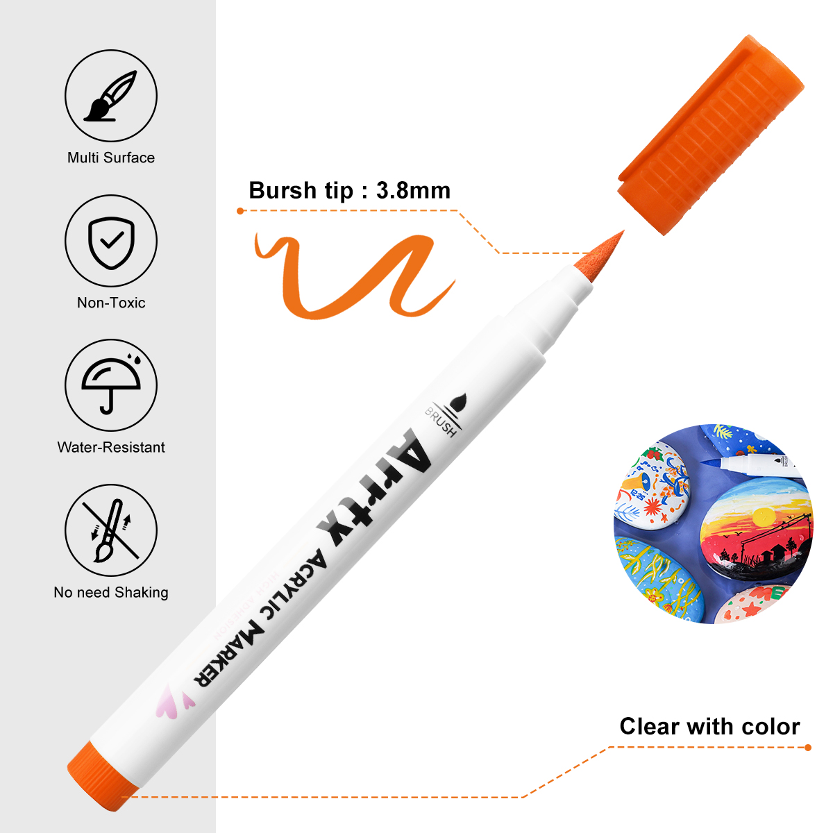 Arrtx 30 สีอะคริลิค Makrer, Ex - Embroidery Egg บทวิจารณ์และราคา
