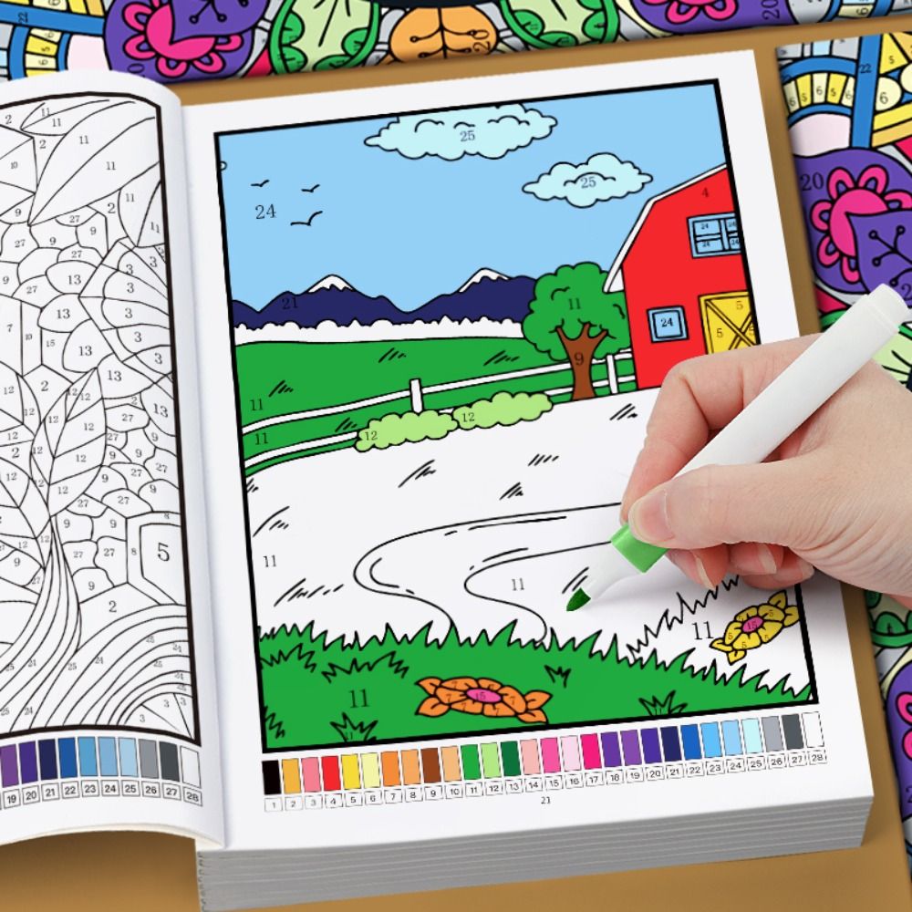สมุดระบายสีตามตัวเลข DIY ระบาย - Embroidery Translate บทวิจารณ์และราคา