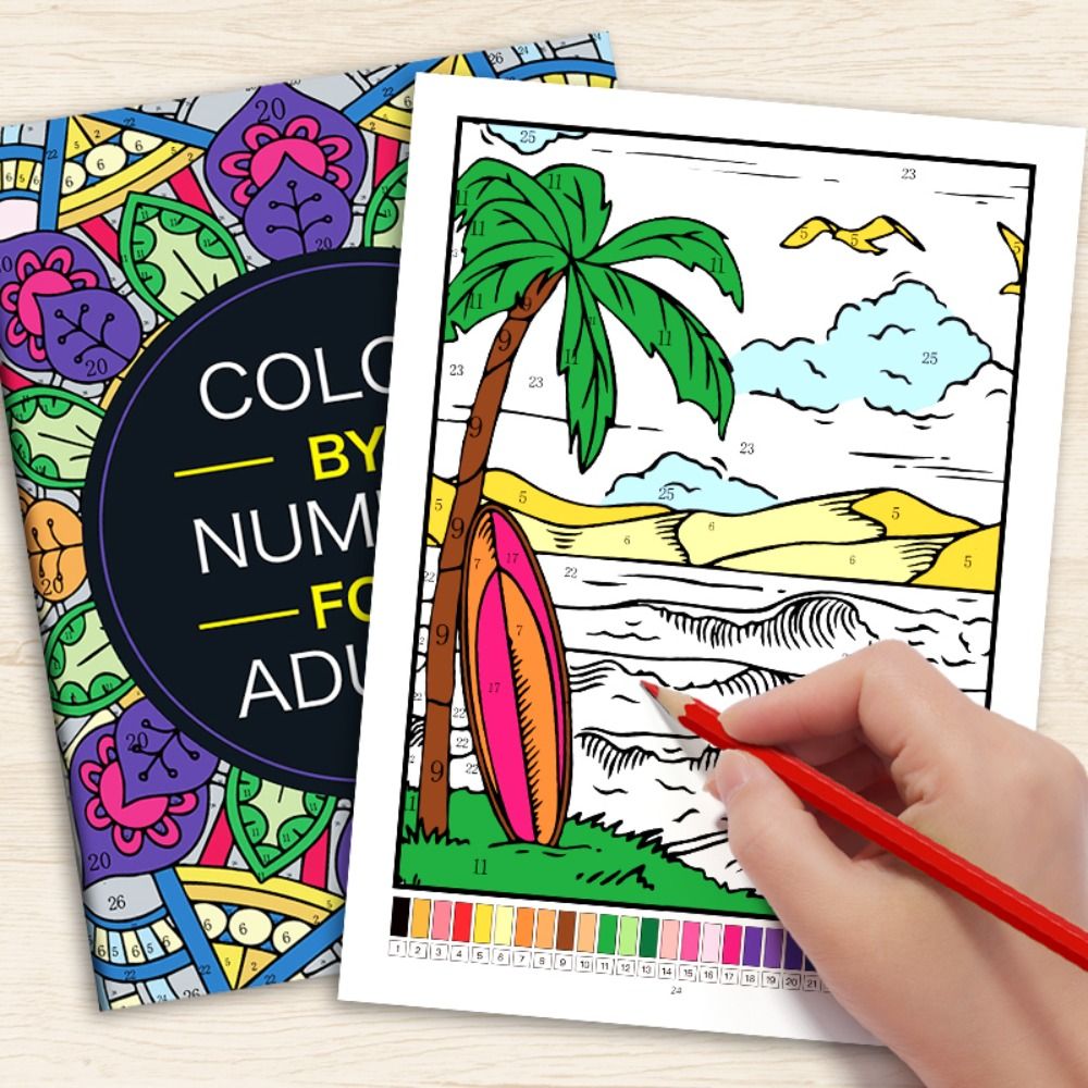 สมุดระบายสีตามตัวเลข DIY ระบาย - Embroidery Translate บทวิจารณ์และราคา