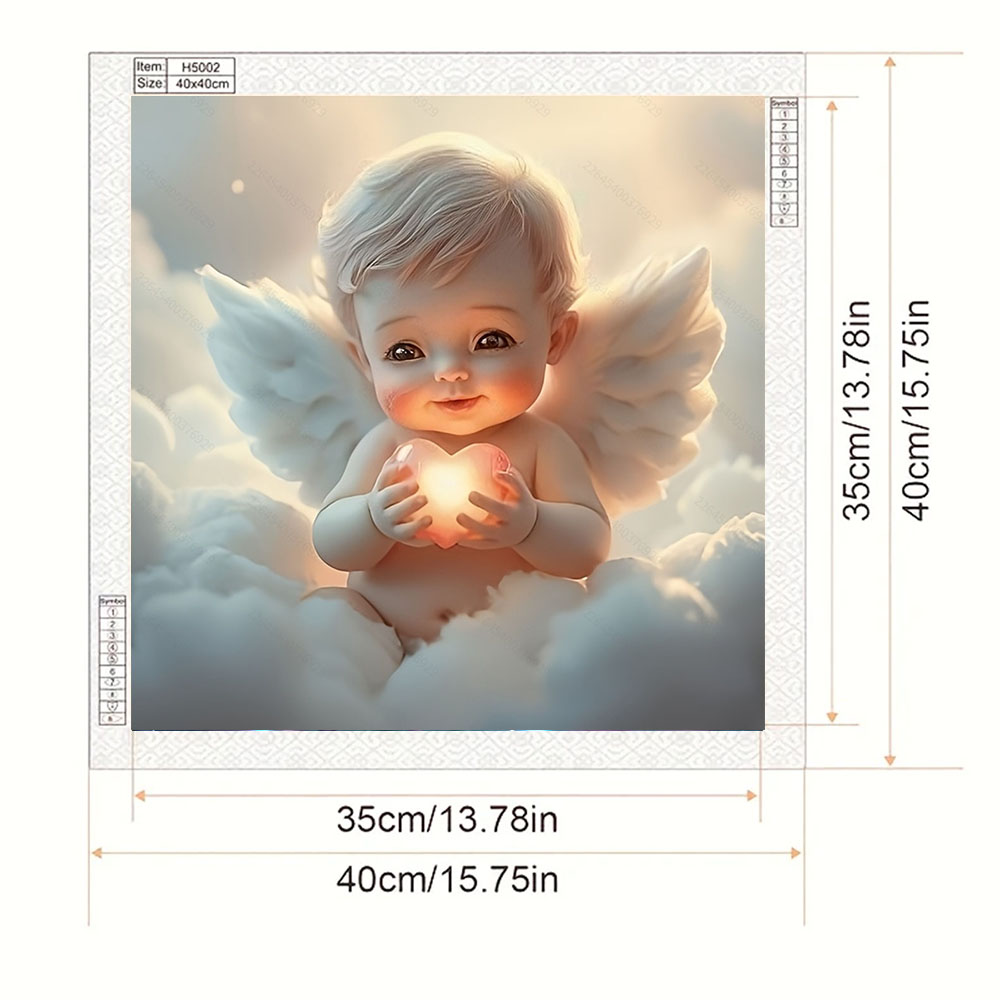 ชุดภาพวาดเพชร Love Little Ange - Embroidery Translate บทวิจารณ์และราคา