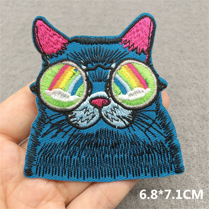 ใบหน้าแมวแพทช์ปักการ์ตูนสัตว์  - Embroidery Converse บทวิจารณ์และราคา