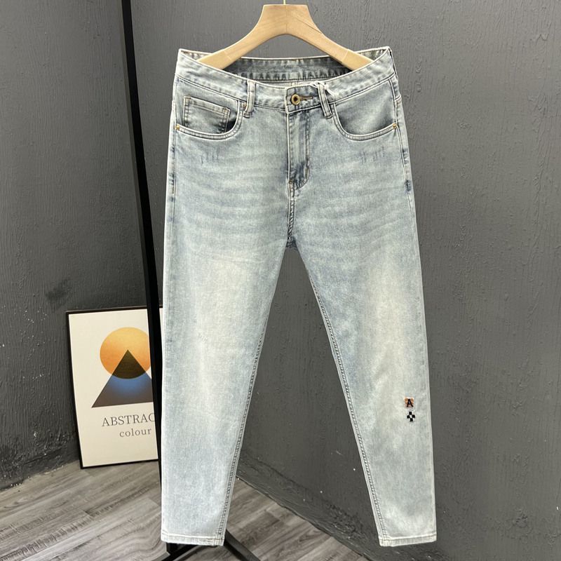 กางเกงแฟชั่น celana JEANS DENI - Embroidery On Jeans บทวิจารณ์และราคา