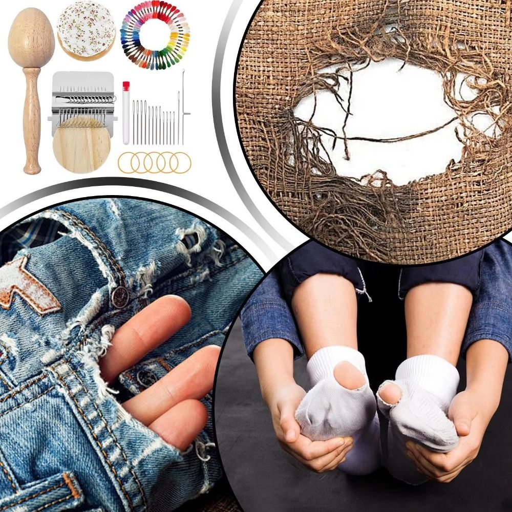 ชุดอุปกรณ์ซ่อมถุงเท้า DIY พร้อ - Embroidery Egg บทวิจารณ์และราคา