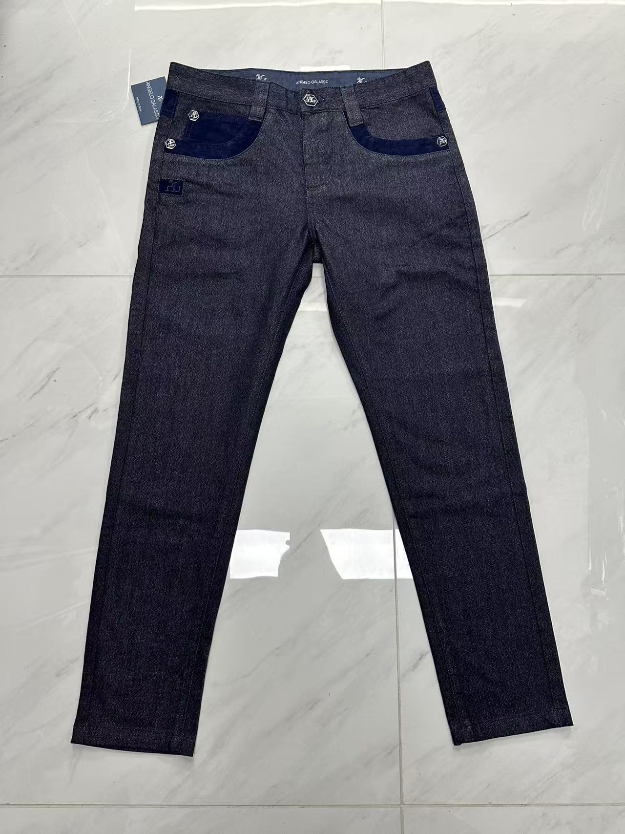 กางเกงยีนส์ผ้าฝ้ายหนาสำหรับผู้ - Embroidery On Jeans บทวิจารณ์และราคา