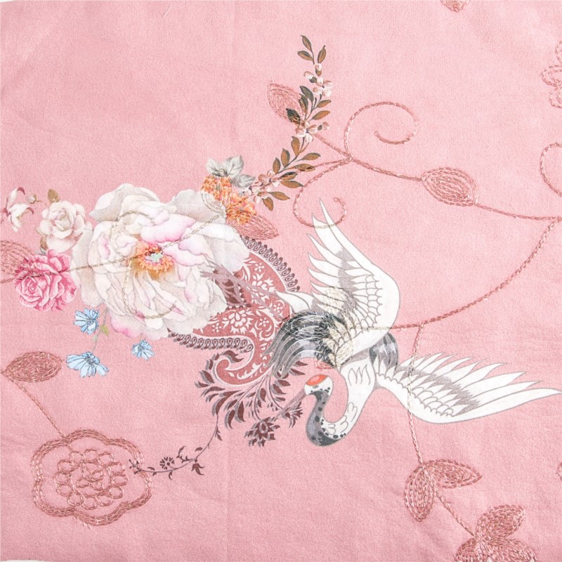 ผ้ากำมะหยี่ปักลายมุก ผ้าฝ้ายพิ - Velvet Fabric Embroidery บทวิจารณ์และราคา