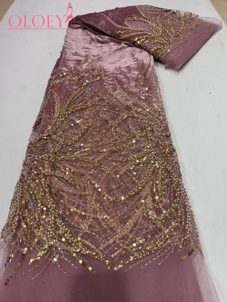 OLOEY ชุดแต่งงานสุดหรูสไตล์ใหม - Velvet Fabric Embroidery บทวิจารณ์และราคา