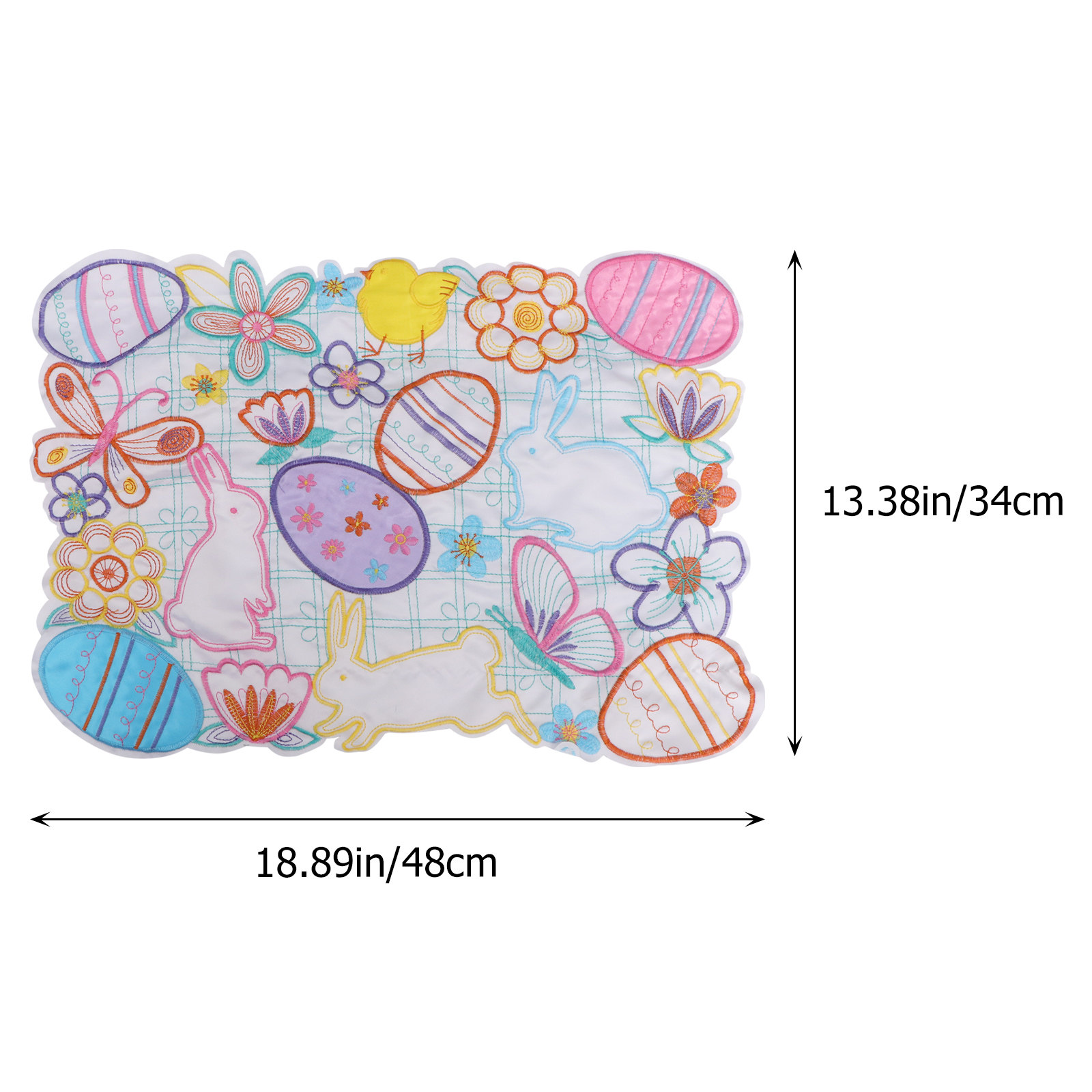 แผ่นรองจานรูปไข่อีสเตอร์ลายกระ - Embroidery Egg บทวิจารณ์และราคา