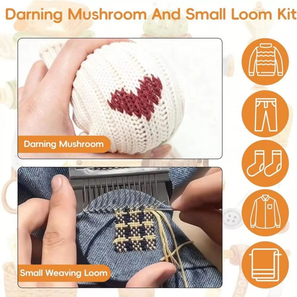 ชุดอุปกรณ์ซ่อมถุงเท้า DIY รูปท - Embroidery Egg บทวิจารณ์และราคา
