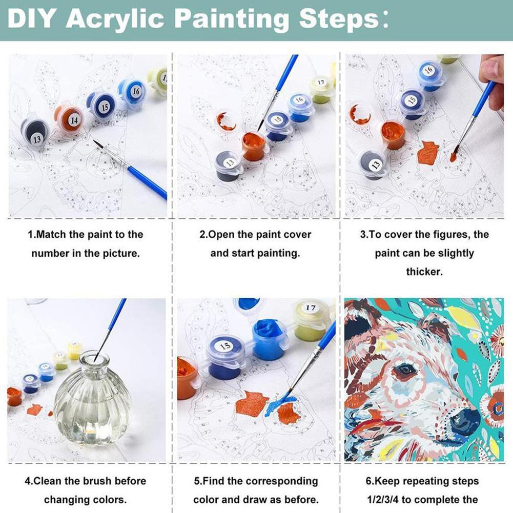 ชุดระบายสีตามตัวเลข DIY สำหรับ - Embroidery Translate บทวิจารณ์และราคา