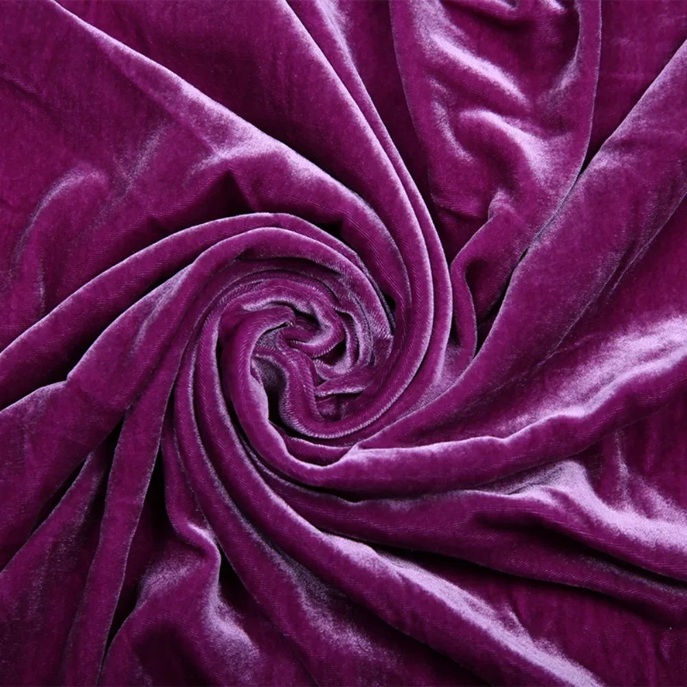 1/3/5Mผ้ากํามะหยี่จริงผ้าไหมหม - Velvet Fabric Embroidery บทวิจารณ์และราคา